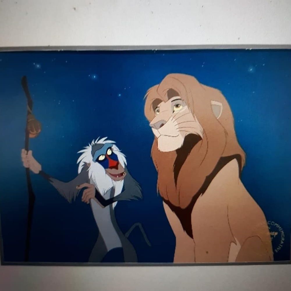 1995 Original Lion King Lithograph w/ Disney Seal